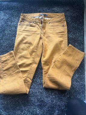 Prana Women’s Skinny Jeans in Mustard Yellow